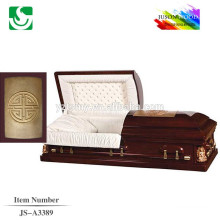 Superior antique lacquered wooden cheap casket sales